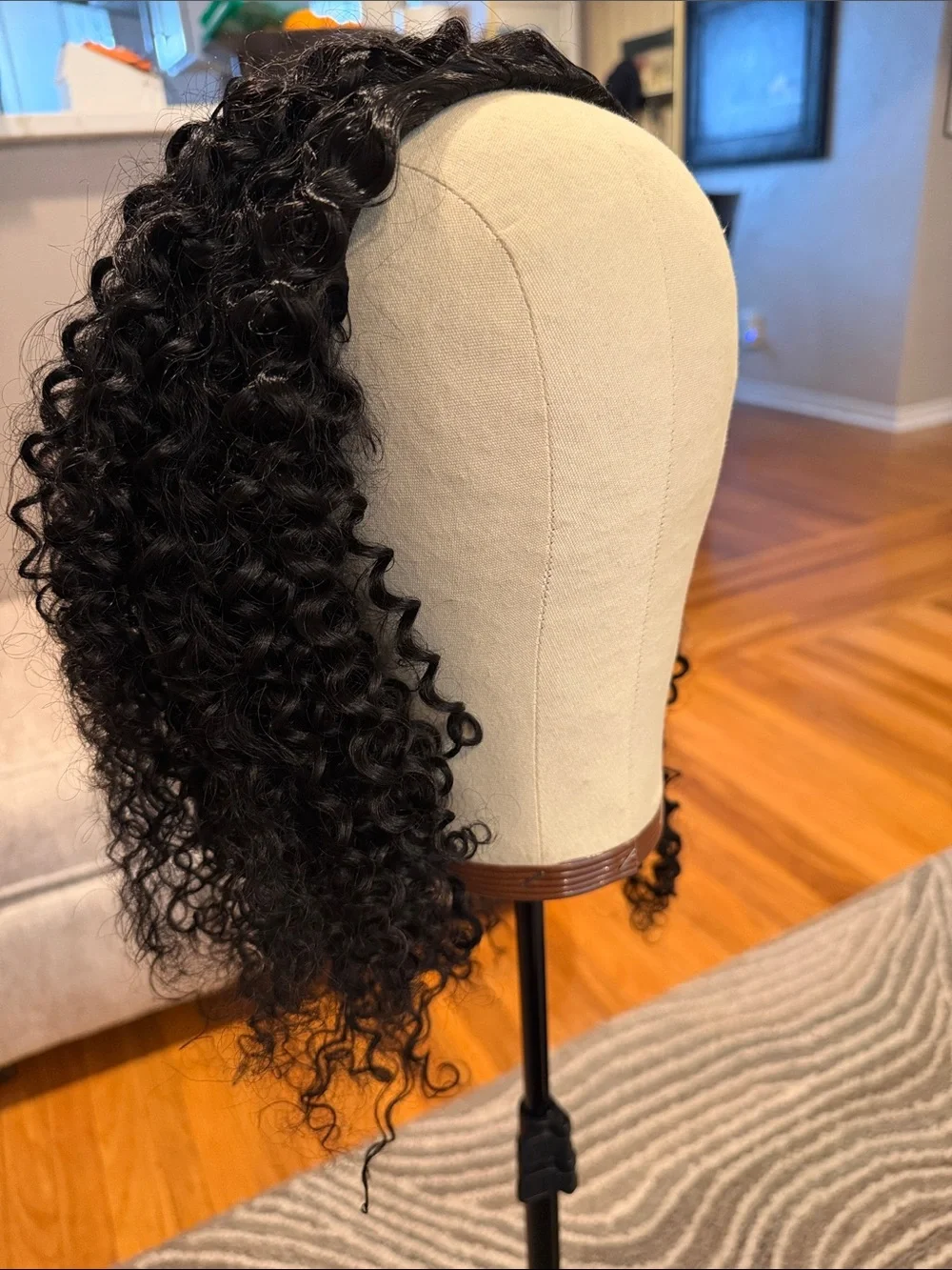 20” Synthetic‎ Kinky Curly 3-in-1 Half Wig 200% Density #067